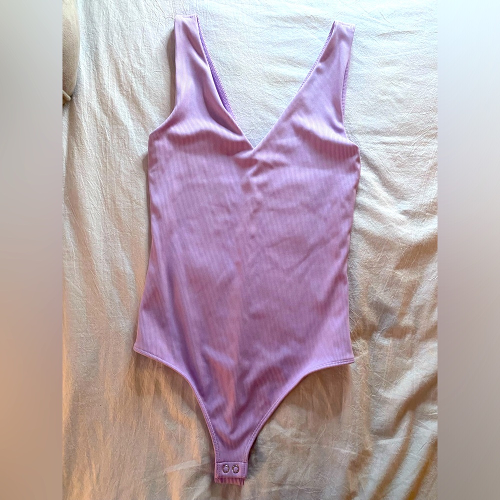 Express Body Contour Ribbed Bodysuit